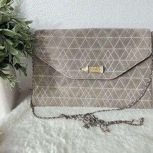 Stella & Dot Suede Clutch Purse